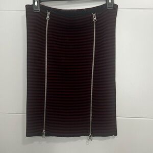 Alexander McQueen Stretchy Skirt with Zippers